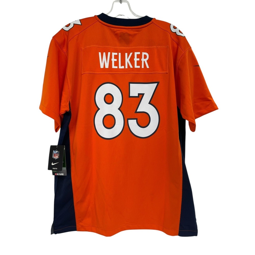 Denver Broncos Nike On Field #83 Welker Sz Youth XL Orange Jersey(BB32) NWTs